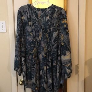 Multiple colors tunic from Lane Bryant.